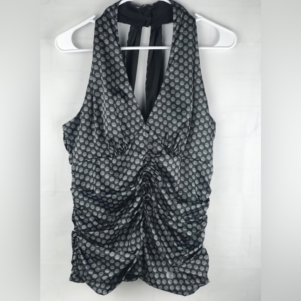 NWT: Express- Womens Halter Blouse- Grey-sz 12